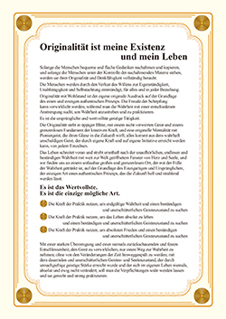 Originalität ist meine Existenz und mein Leben01