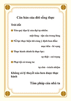 Căn bản của đời sống thực